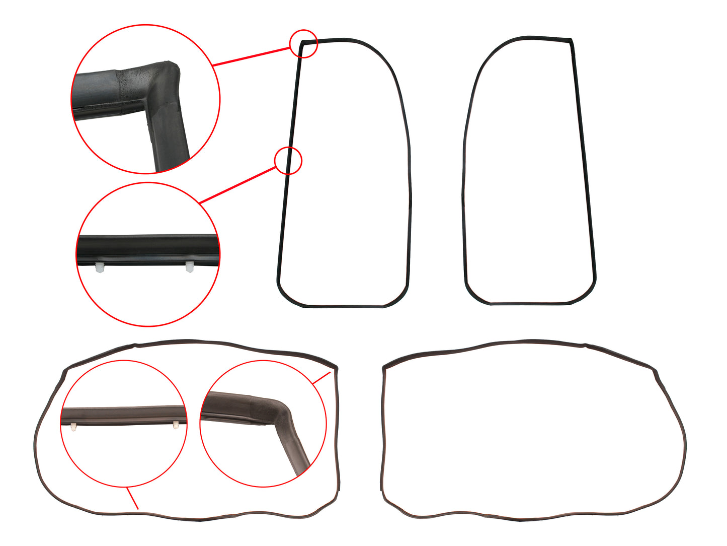 Door Seal Kit VB VC VH Commodore Sedan - DSKVBVH1