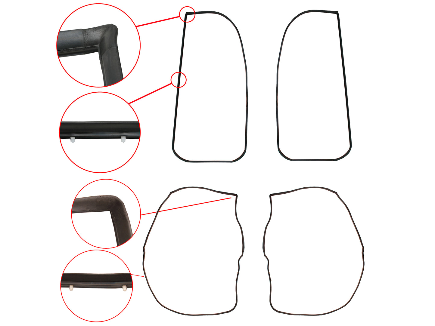 Door Seal Kit VB VC VH VK VL Commodore Wagon - DSKVBVL2