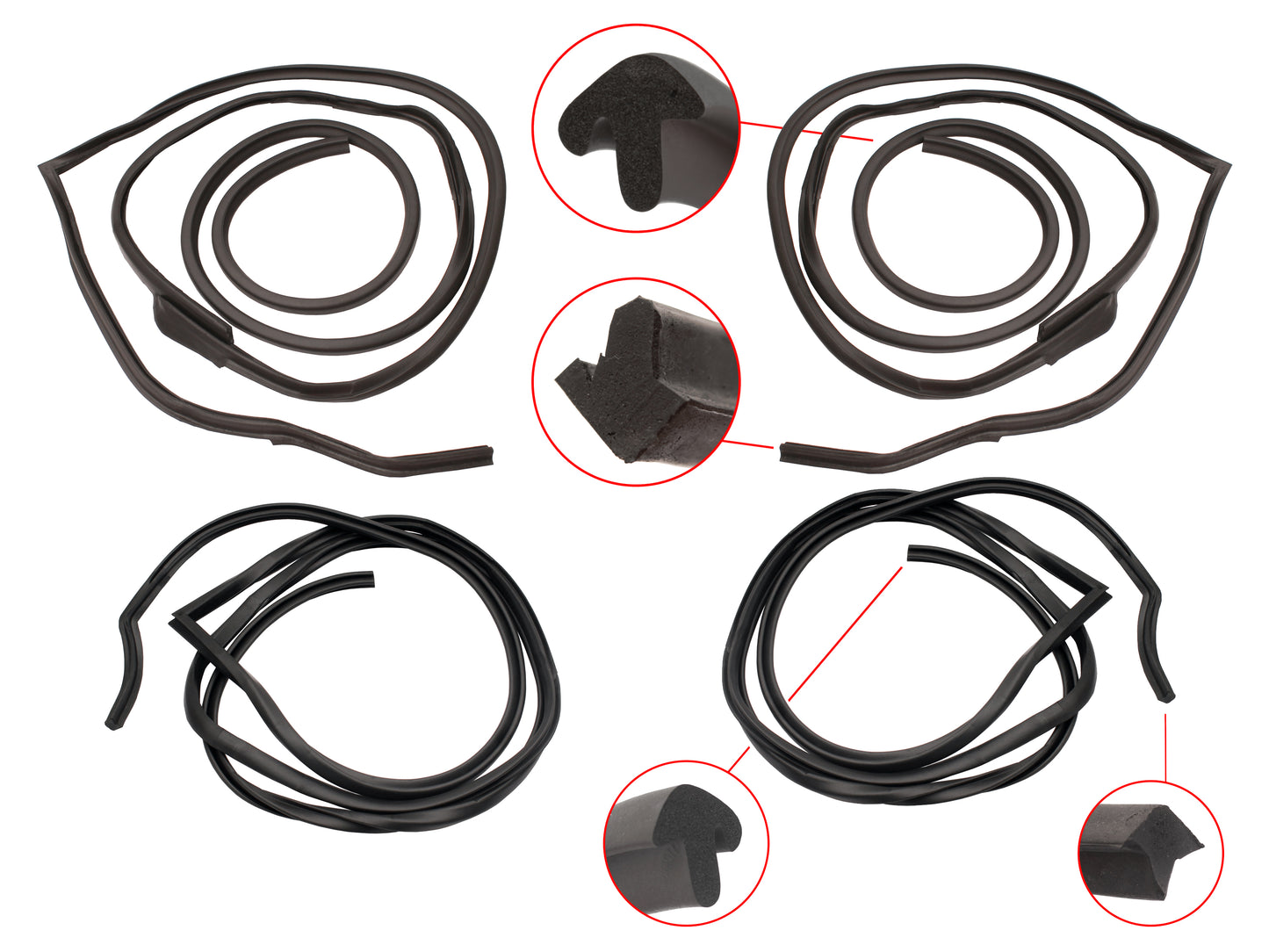 Door Seal Kit XK XL XM XP Sedan - DSKXKXP1