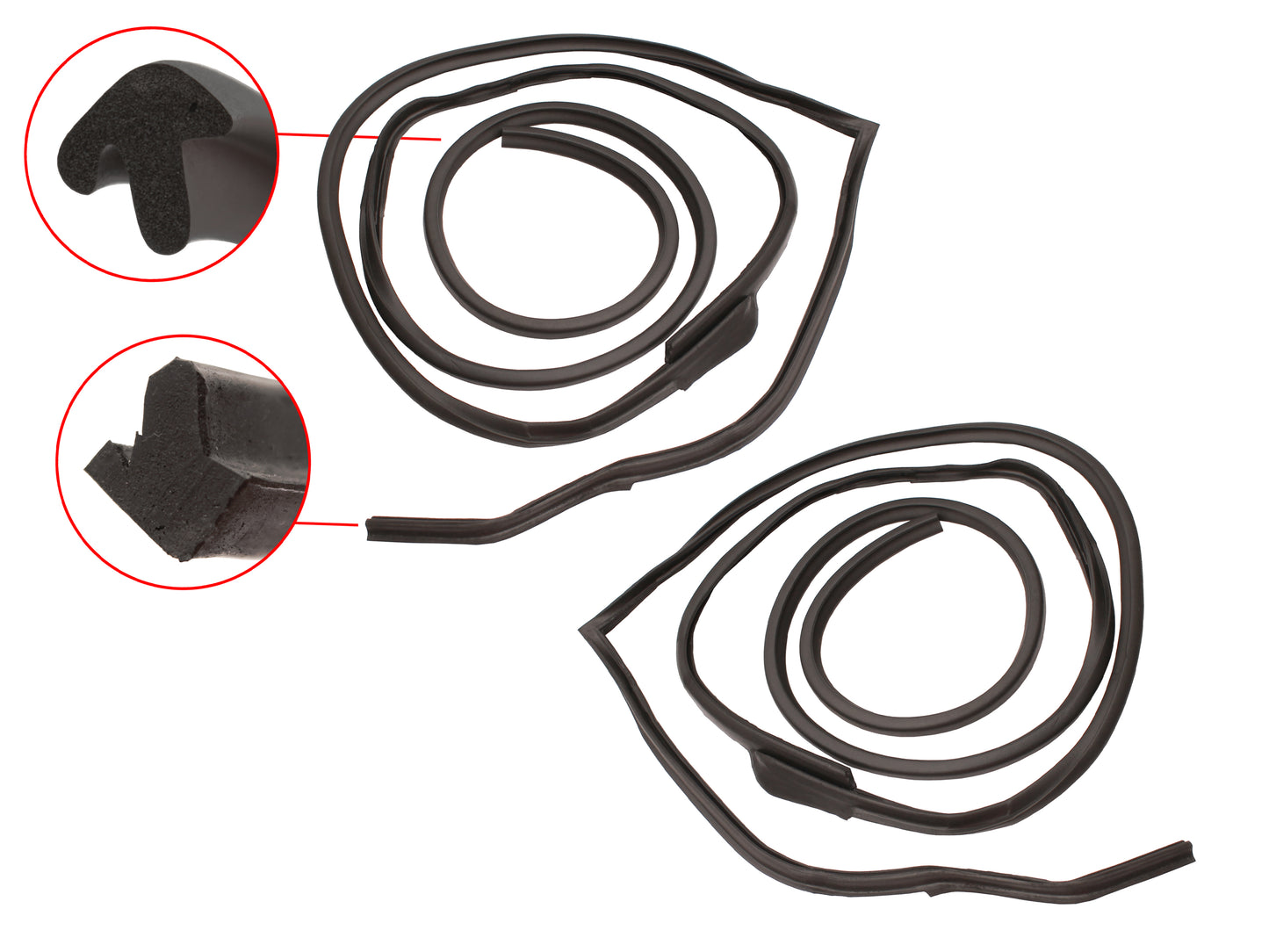 Door Seal Kit XK XL XM XP Ute Wagon (Front Doors Only) - DSKXKXP2