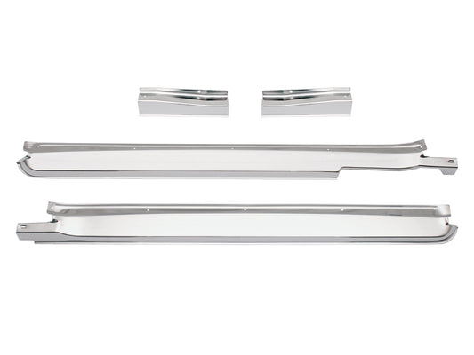 Scuff Plate Kit Chrome HQ HJ HX HZ WB Ute, Van, 1 Ton 4pcs - DSP1028
