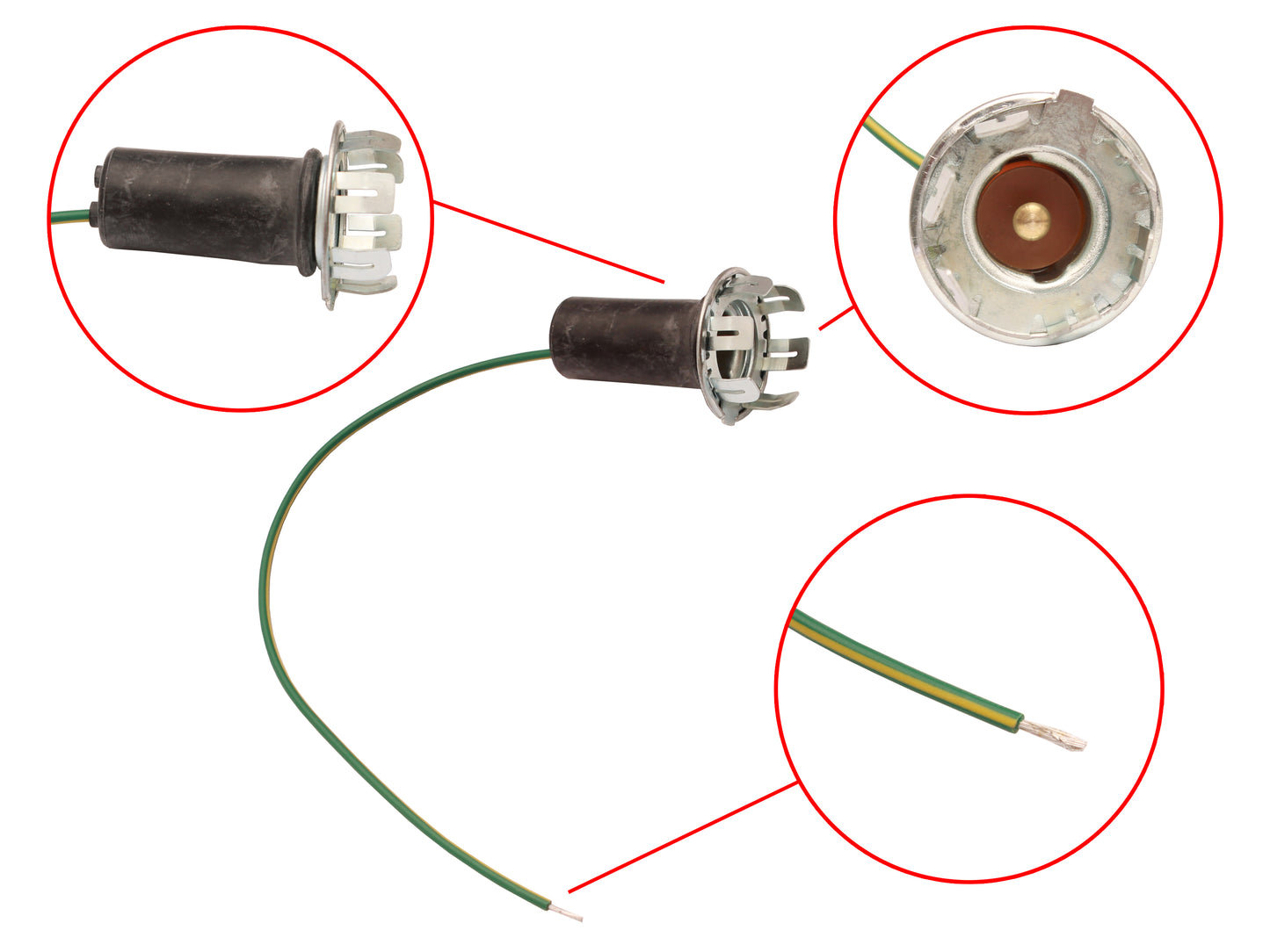 Globe Socket Holder Rear Indicator XA XB - EC2013