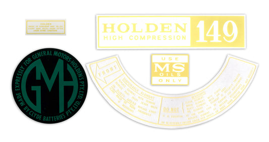 Decal Kit Engine Bay EH "149" - ED1002