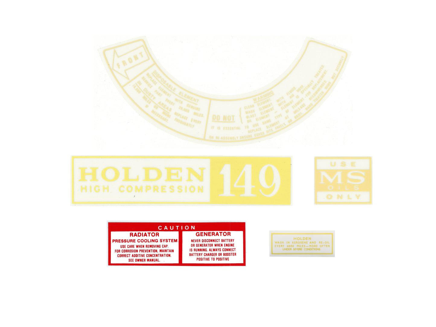 Decal Kit Engine Bay HD "149" - ED1003