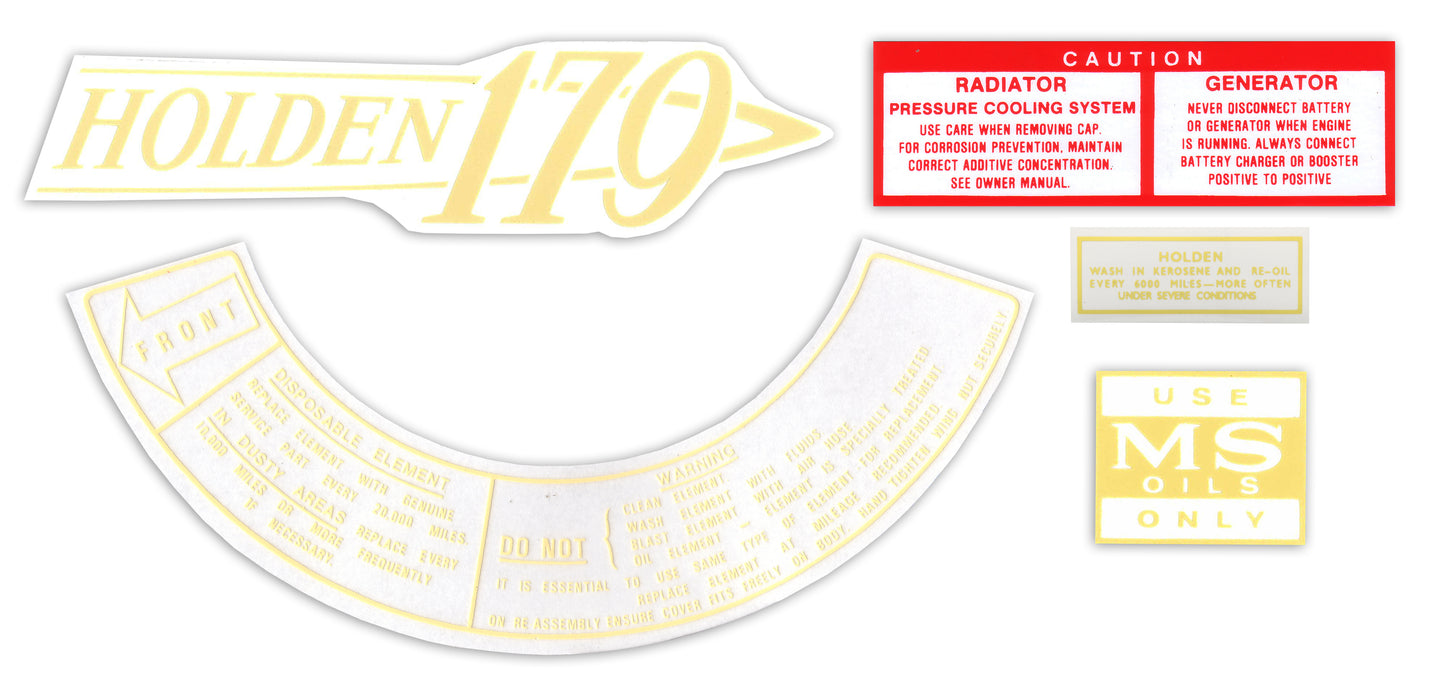 Decal Kit Engine Bay HD "179" - ED1004