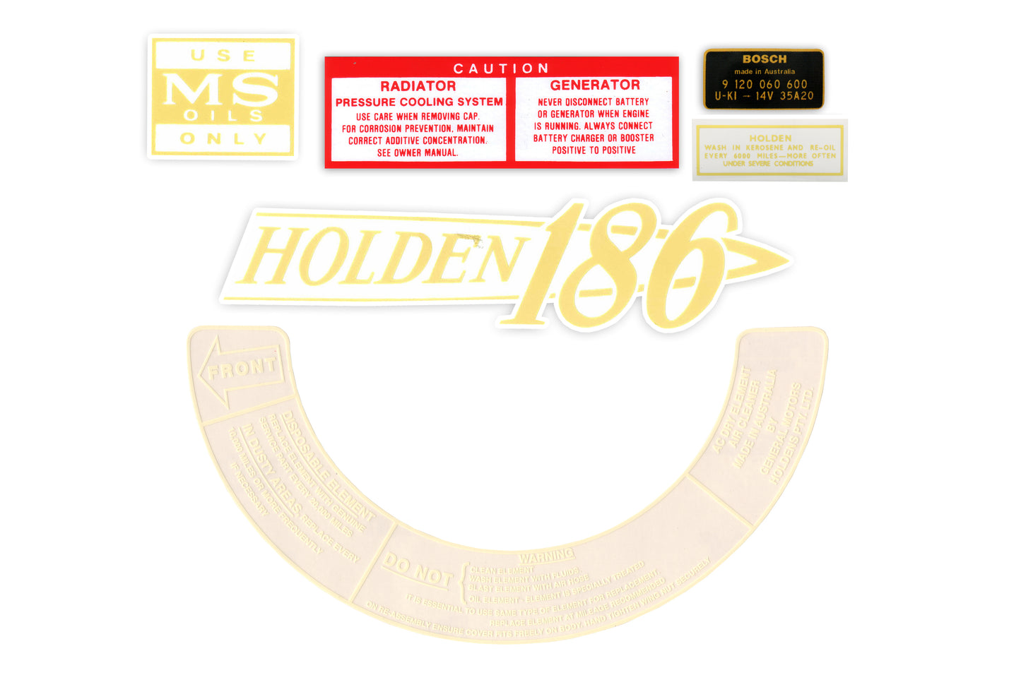 Decal Kit Engine Bay HR 186 - ED1005