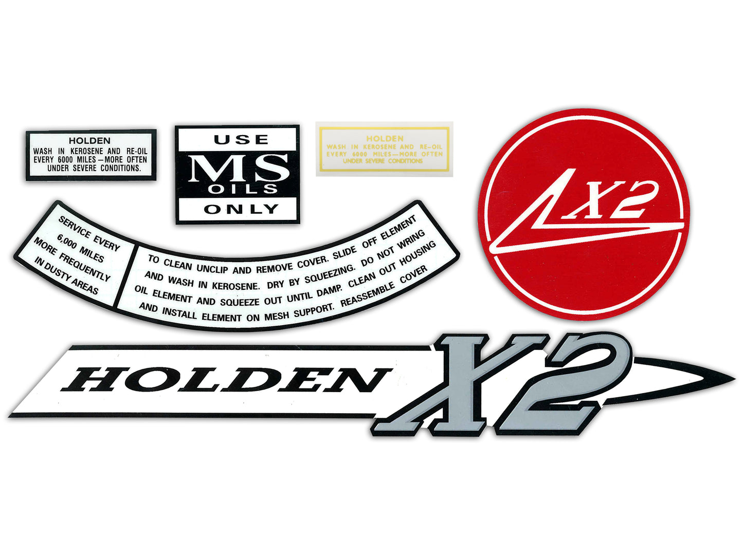 Decal Kit Engine Bay HD "X2" - ED1008