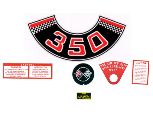 Decal Kit Engine Bay + Diff Tab HT HG "350" Rock E - ED1013A