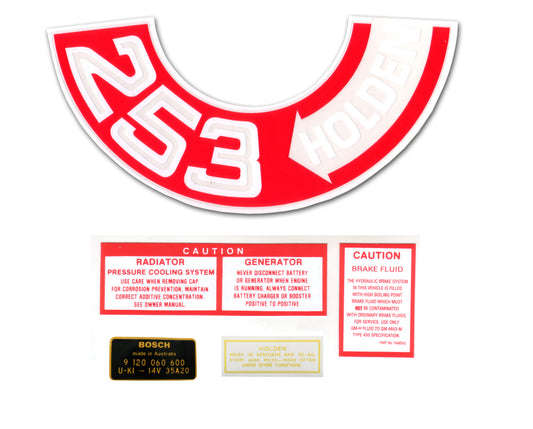 Engine Decal Kit HT HG "253" GMH - ED1016