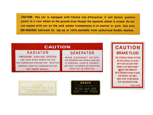 Decal Supplementary Kit HD HR HK HT HG - ED1040