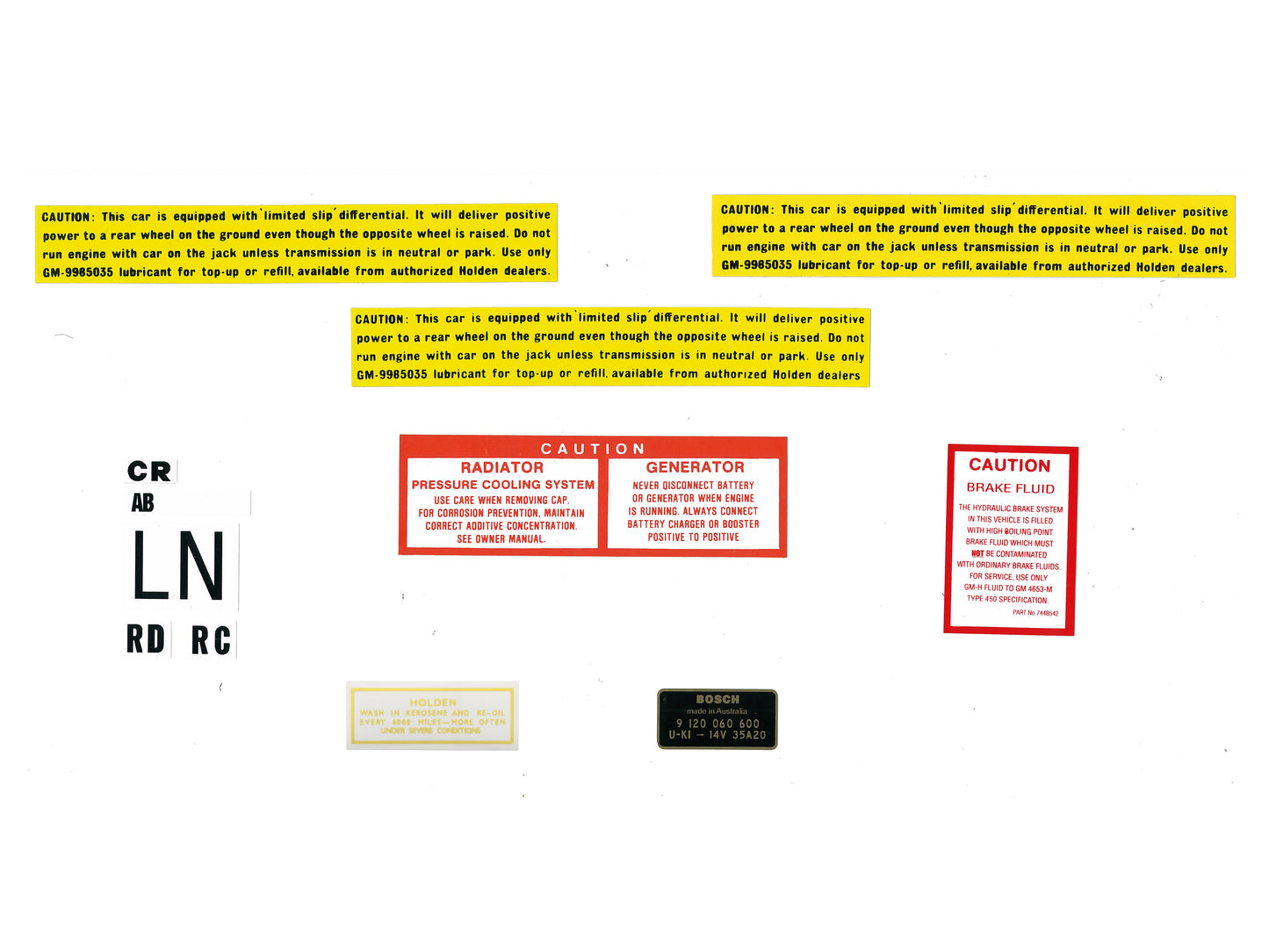 Decal Supplementary Kit LC LJ - ED1041