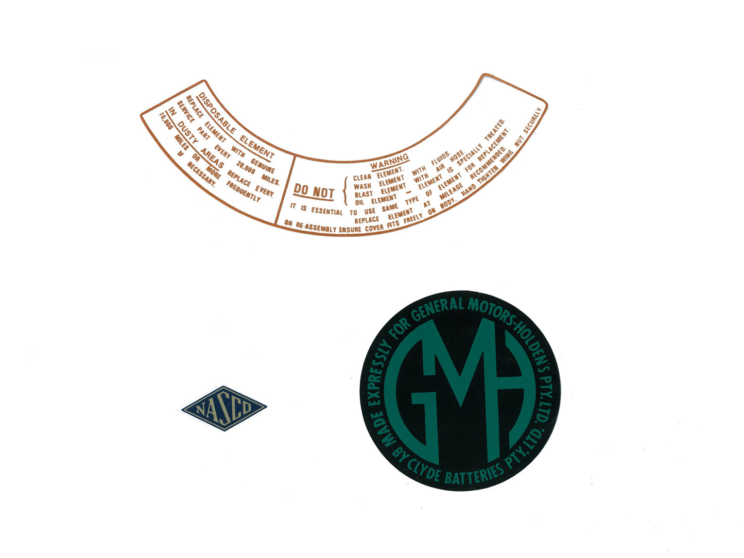 Engine Decal Kit EK - ED1043