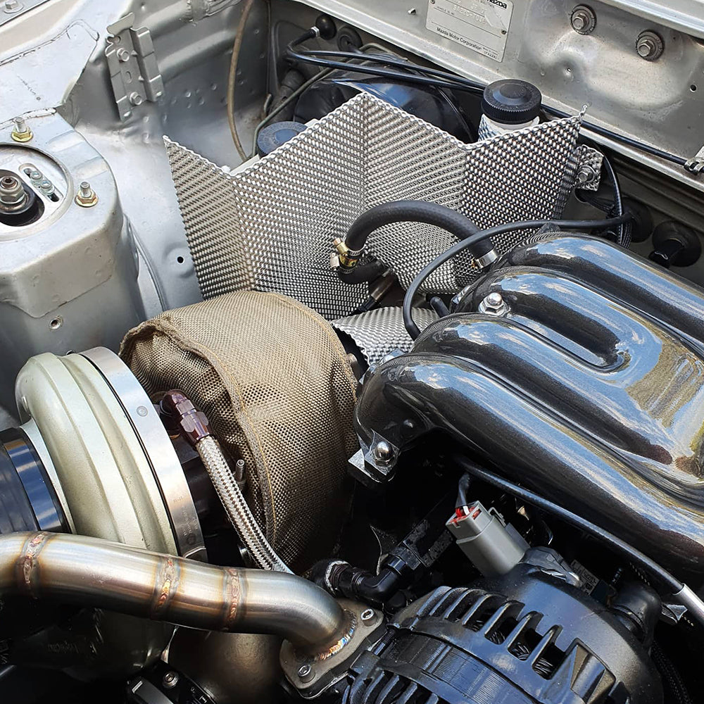 Car Builders Aluminium Heat Shield 300mm x 500mm - EHS3X5