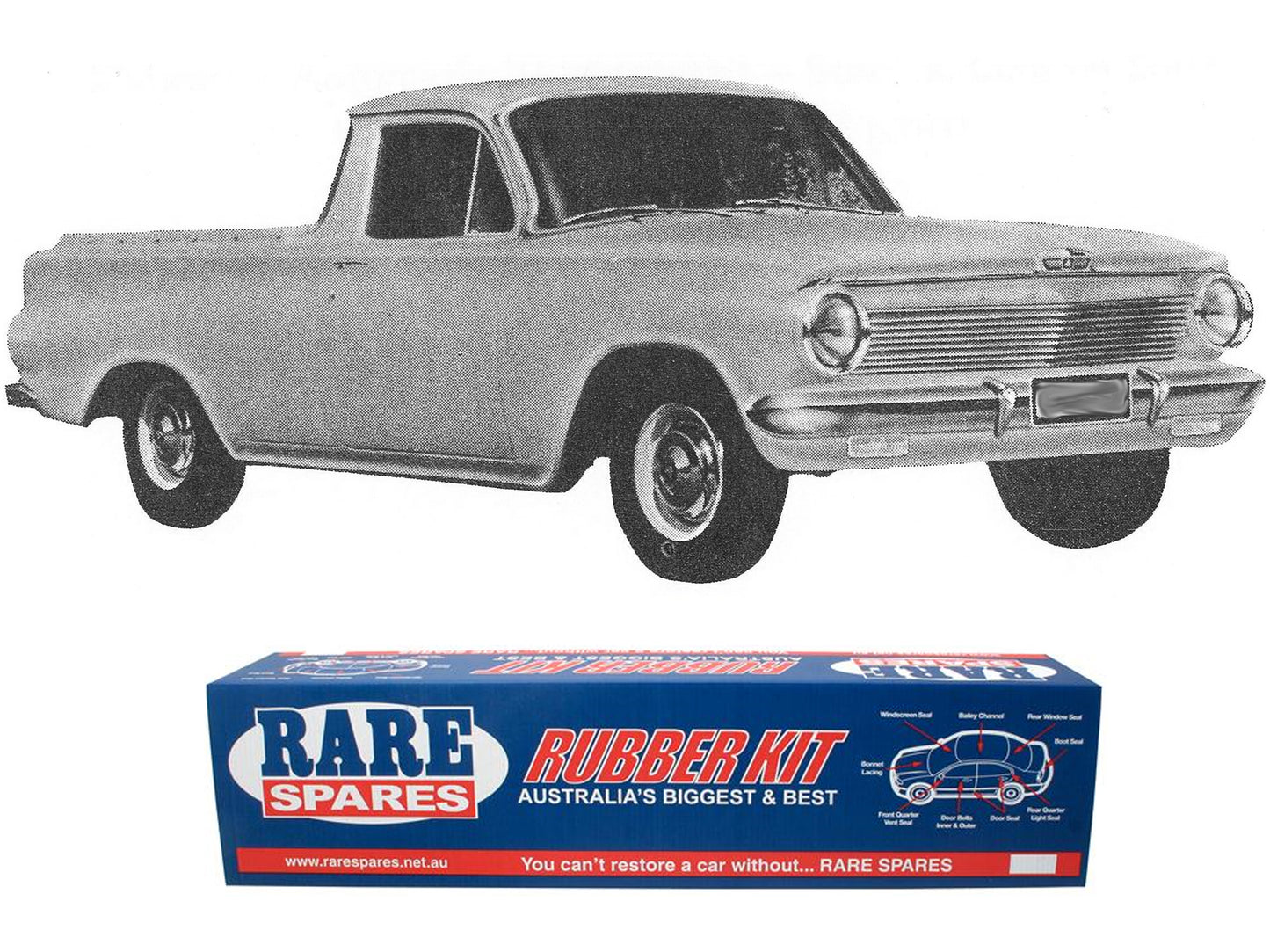 Body Rubber Kit Holden EJ Ute - EJ2