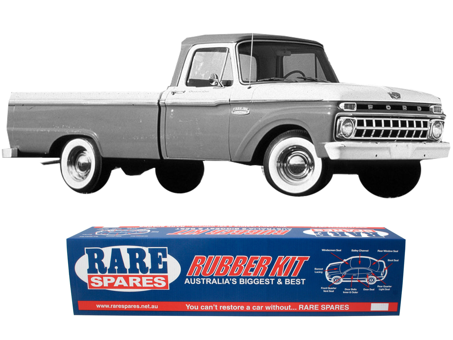 Body Rubber Kit Ford F100 - F350 1973-1980 - F100350