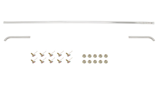 Ford Bonnet Moulding + Clip Set x3 XA mould trim chrome hood eyebrow - F2175