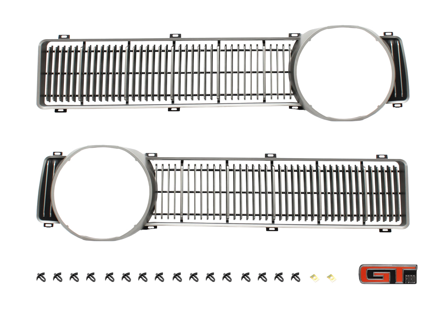 Grille Inserts XY GT Pair With Badge & Fitting Kit - F2227A