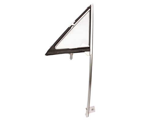 Ford Front LEFT Quarter Vent Window + Chrome Fame Assembly XY Falcon side glass - F2490