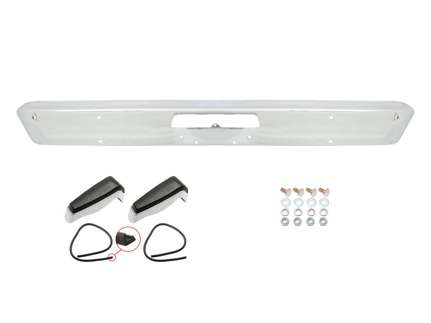 Bumper Bar Kit XR XT XW XY Rear (With Overriders) - F2497