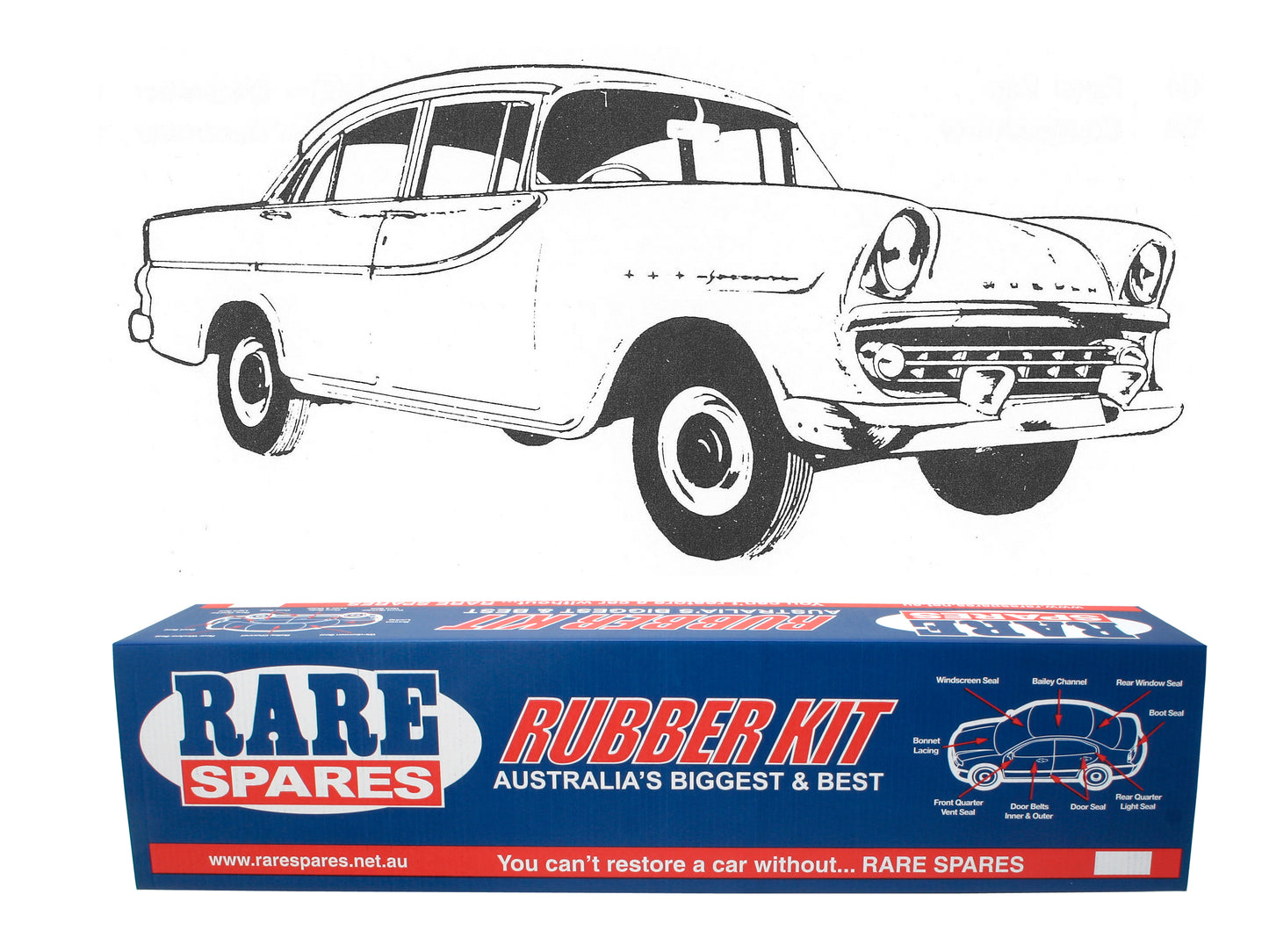 Body Rubber Kit Holden FB Sedan - FB1
