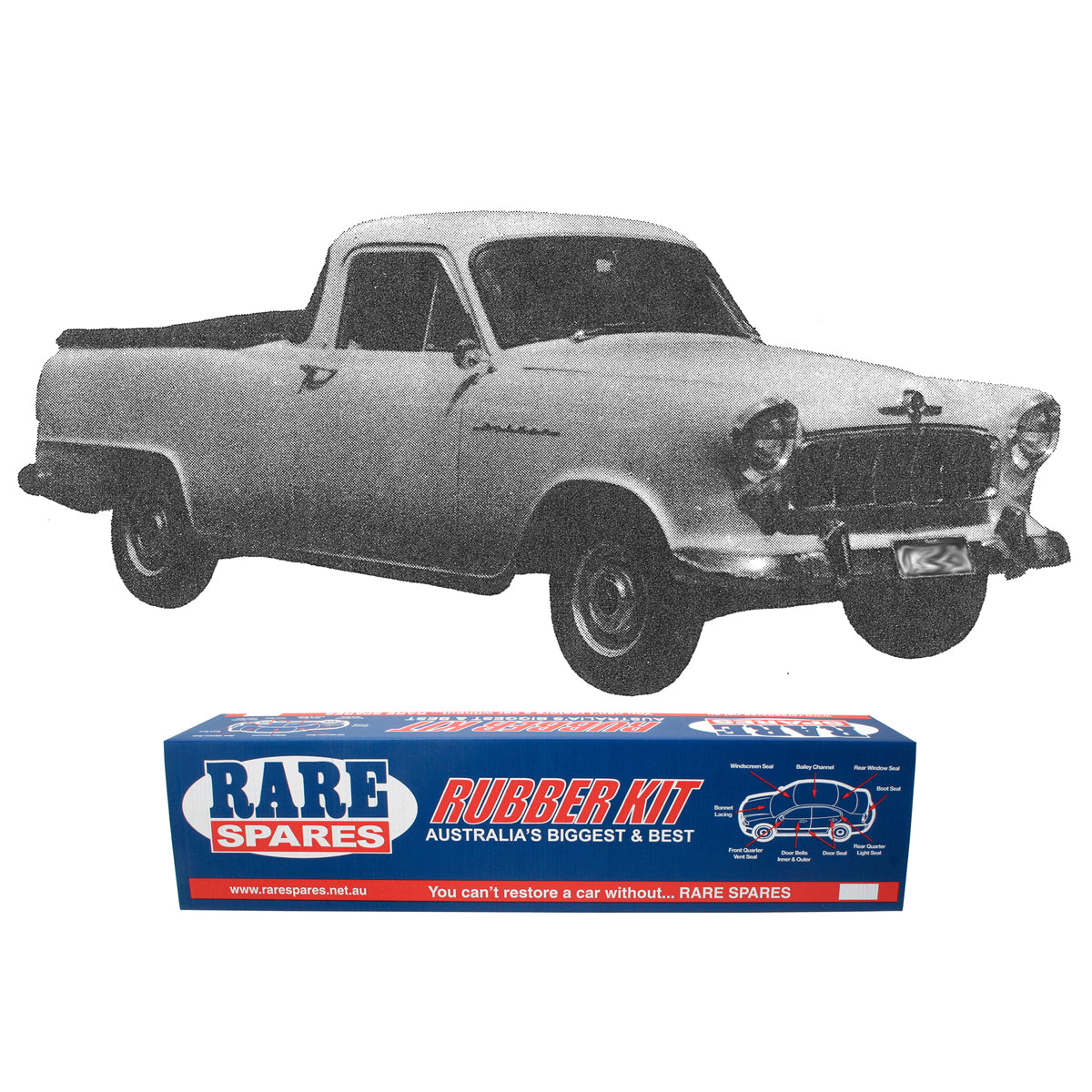 Body Rubber Kit Holden FE Ute - FE1