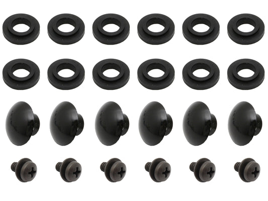 Rear Quarter Glass Dome Nut & Seal Kit LX UC Hatchback - FK1094