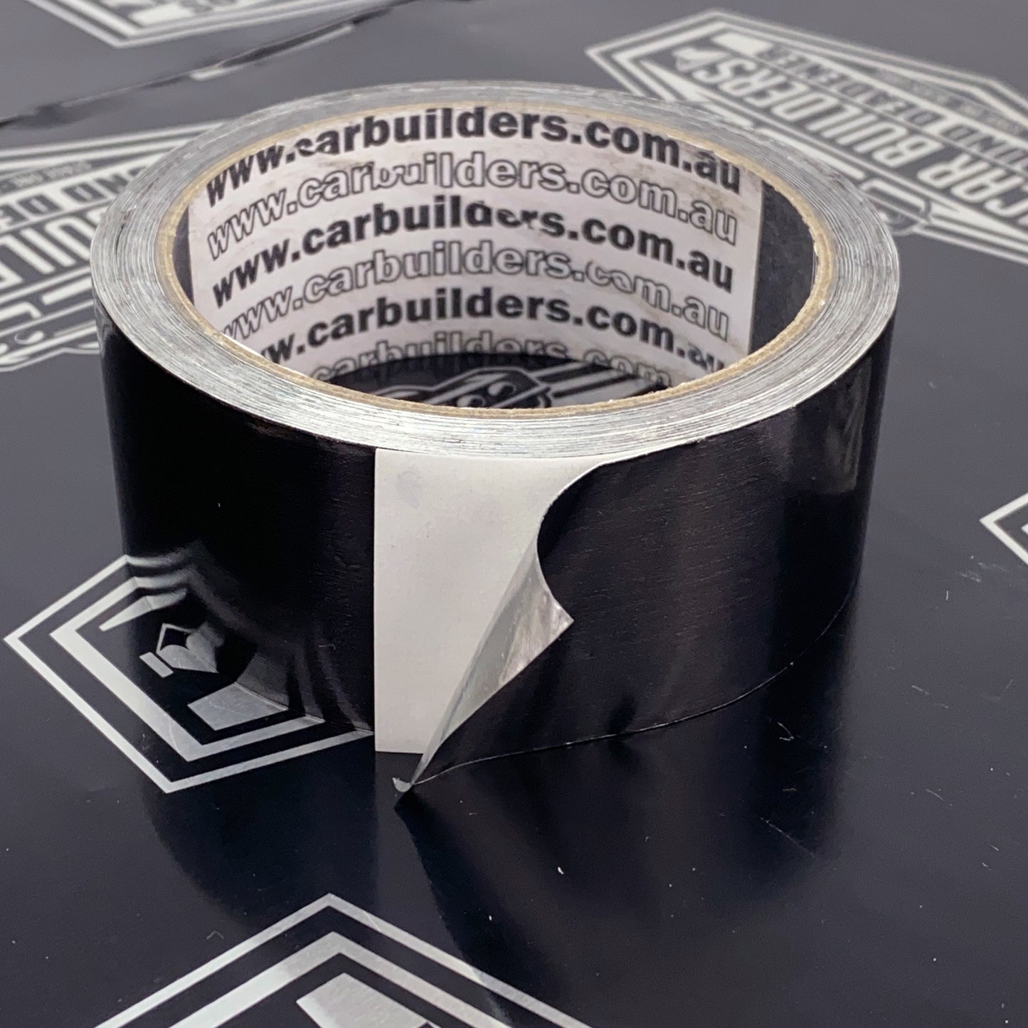 Car Builders Black Aluminium Foil Tape - FTBLK