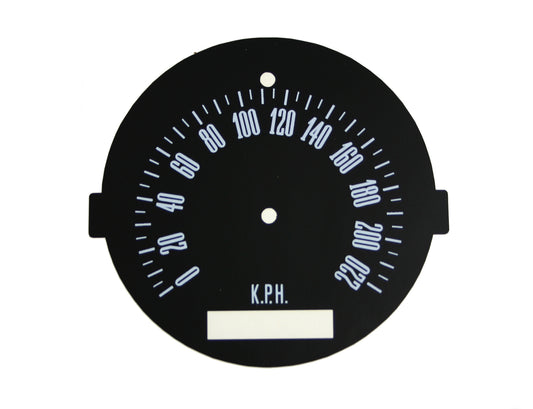 Decal Speedo XW XY Conversion 140 Mph To 220 Kph - GD2001E