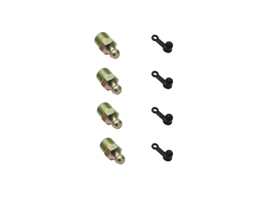 Grease Nipple & Boot Kit (4) 1/8 BSP Straight - GNK2