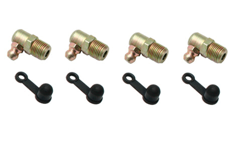 Grease Nipple & Boot Kit (4) 1/8 BSP 90Deg - GNK4
