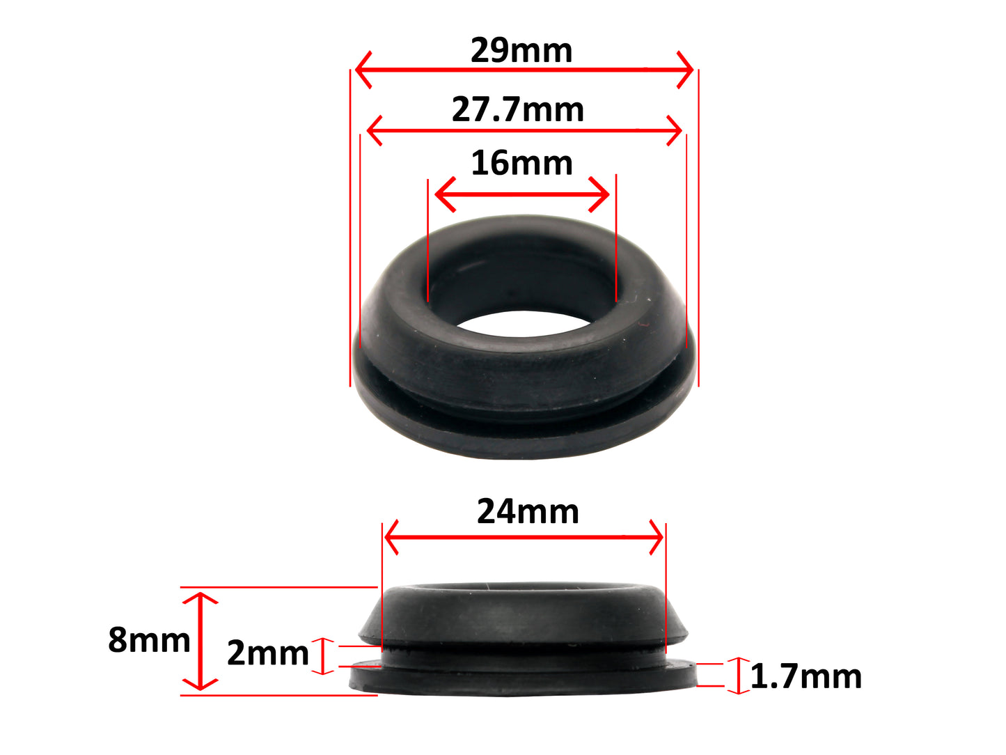 Grommet Wiper Motor Pivot To Cowl XD XE XF XG XH ZJ-ZL - F2331