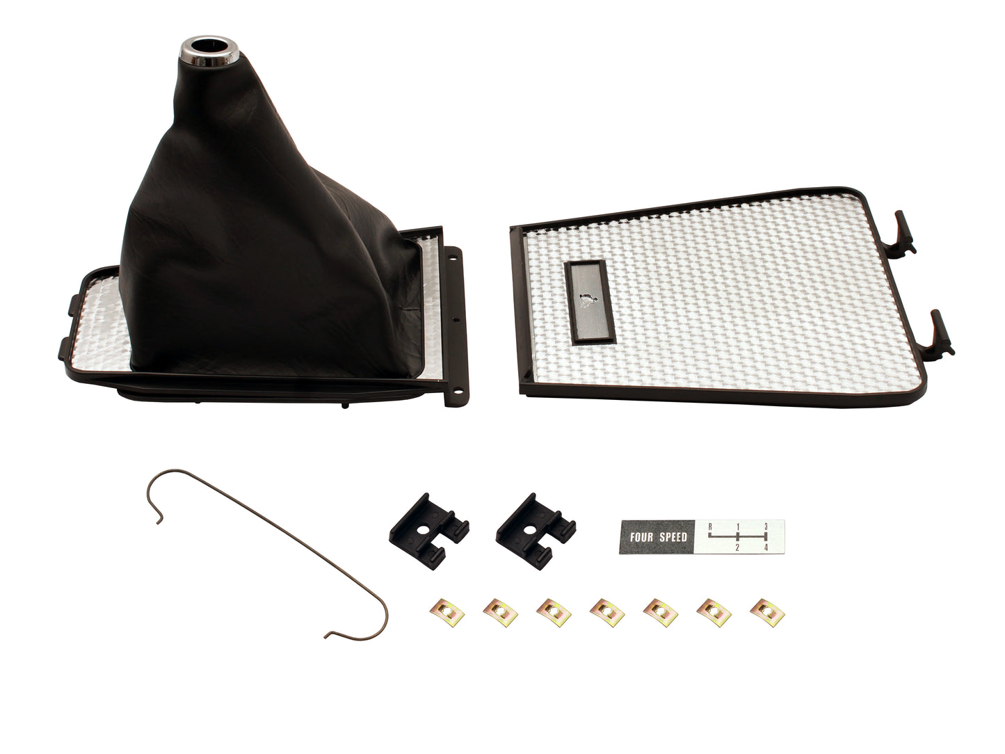 Gear Shift Console Lid Surround & Boot Early HQ GTS 4 Speed Silvr - GSB1005A