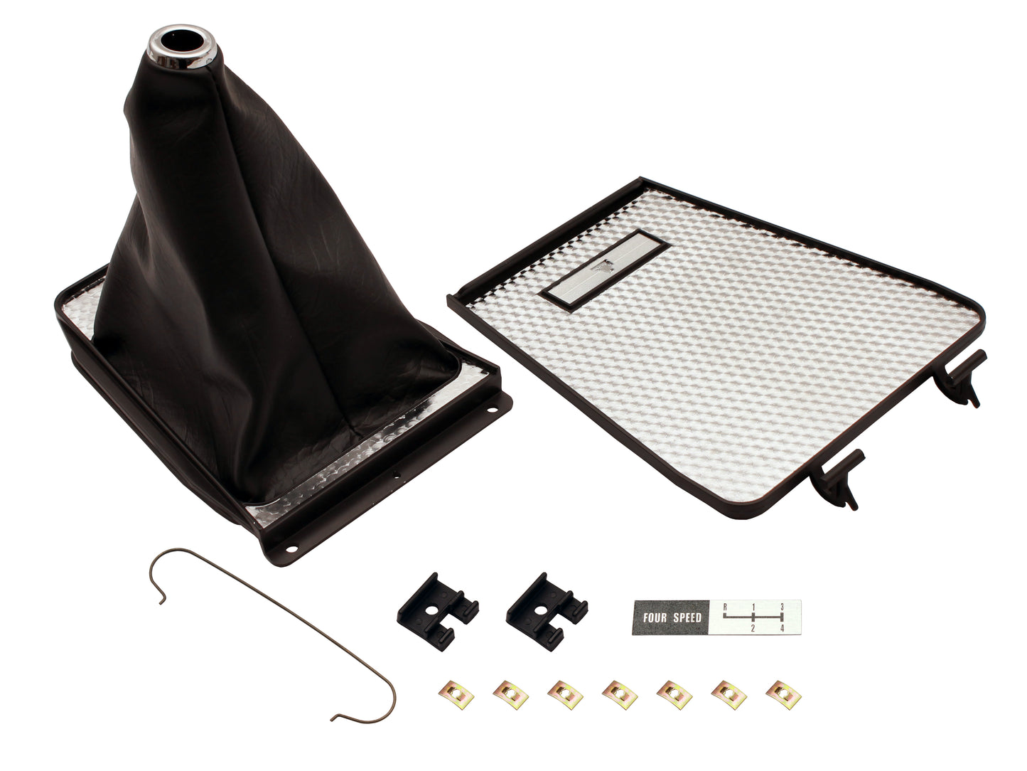 Gear Shift Console Lid Surround & Boot Early HQ GTS 4 Speed Silvr - GSB1005A