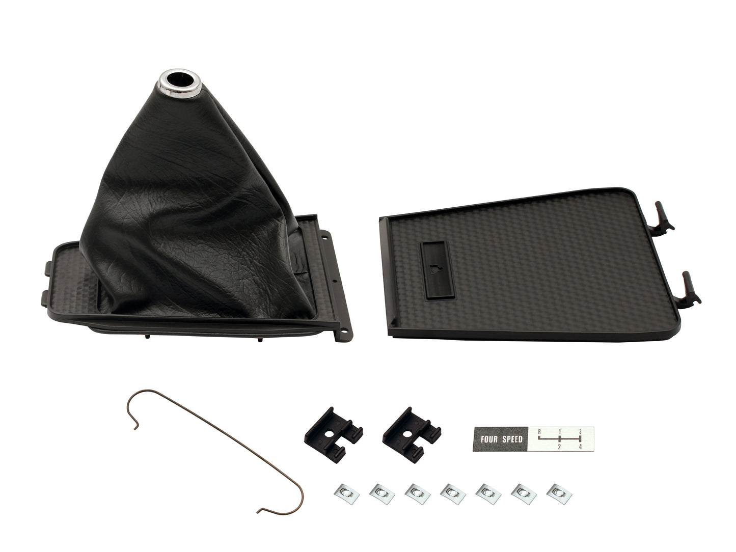 Gear Shift Console Lid Surround & Boot Early HQ 4 Speed (Black) - GSB1006AB