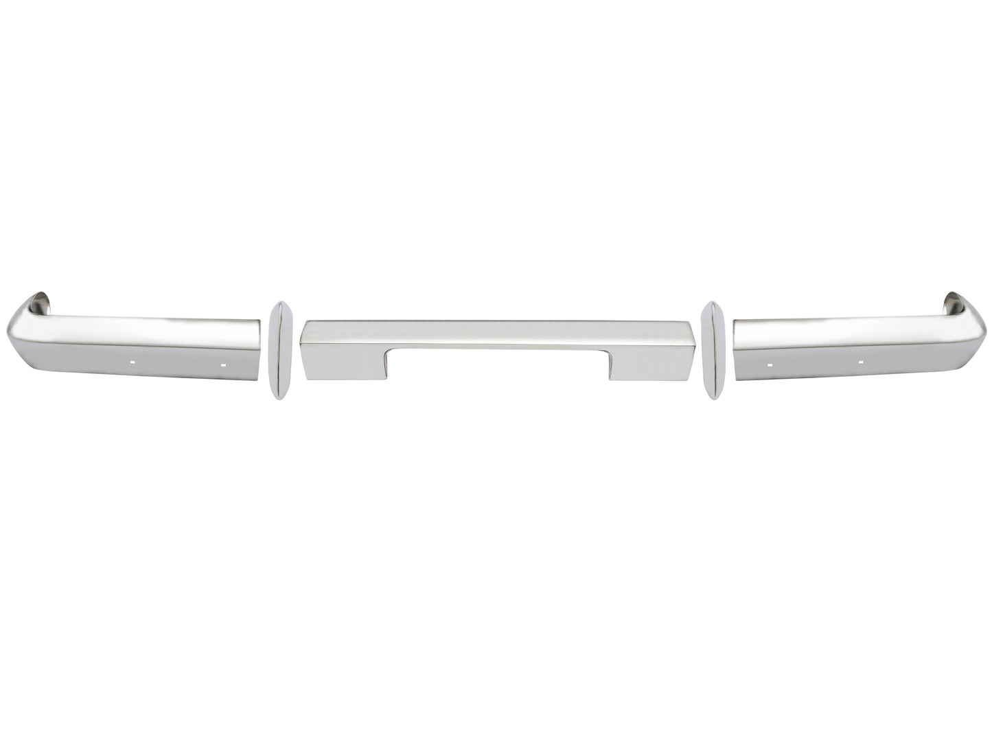 Bumper Bar Kit Rear EH 5pc Chrome Inc Overriders - H1286