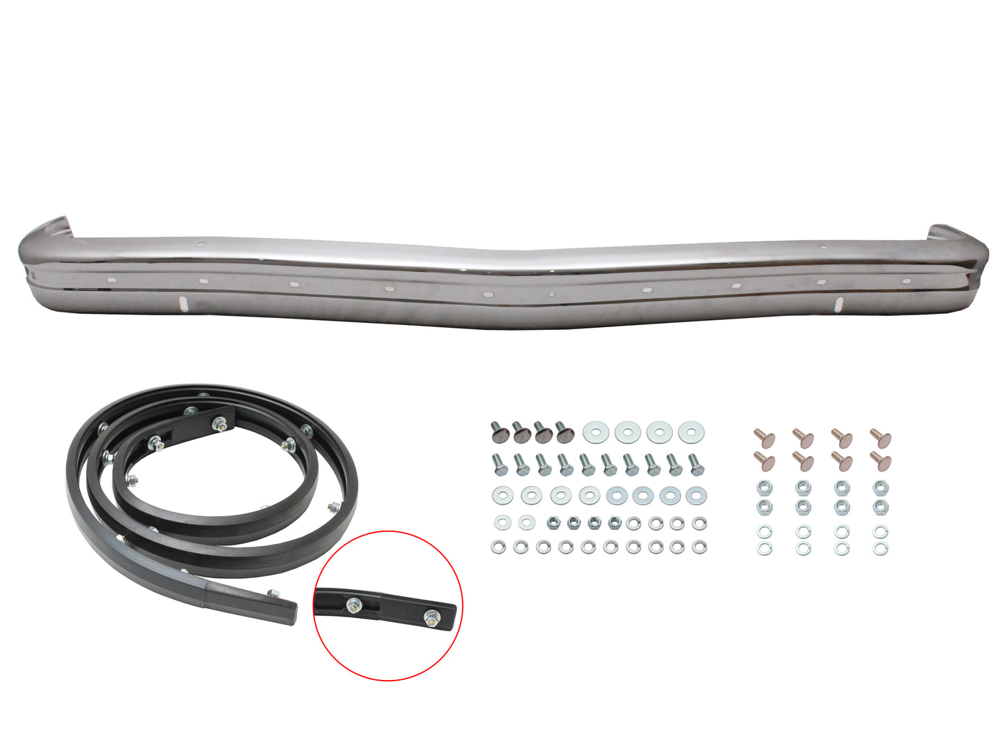 Bumper Bar Kit LH LX Front (With Holes) - H1418