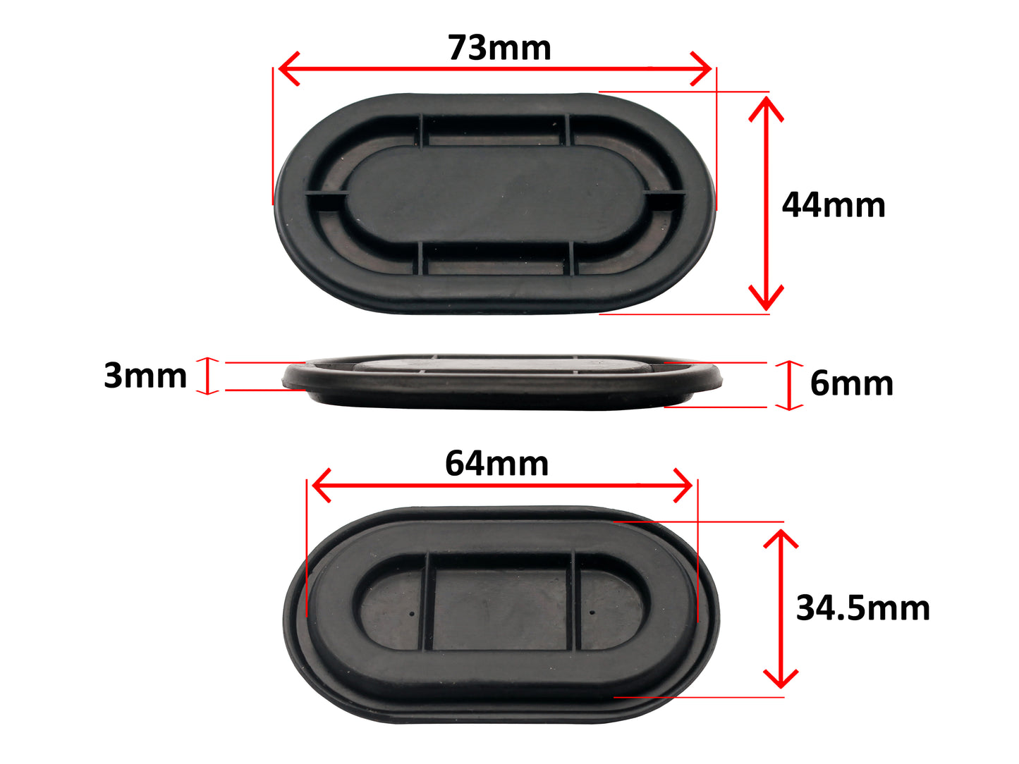 Grommet Plug Heater Firewall FB-HR Exc Premier - H1440