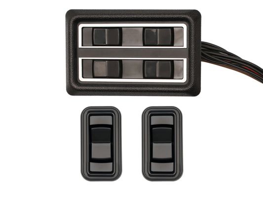 Electric Window Switch Kit Front & Rear VB VC VH VK VL Commodore Black - H1446