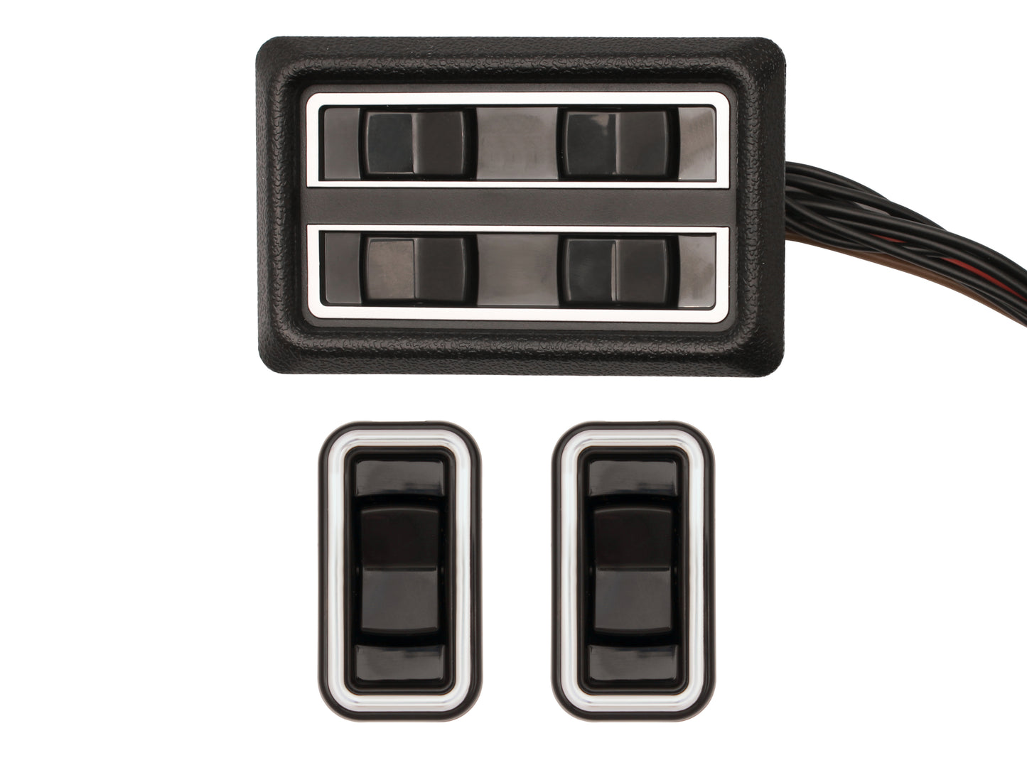 Electric Window Switch Kit Front & Rear VB VC VH VK VL Commodore Chrome - H1447