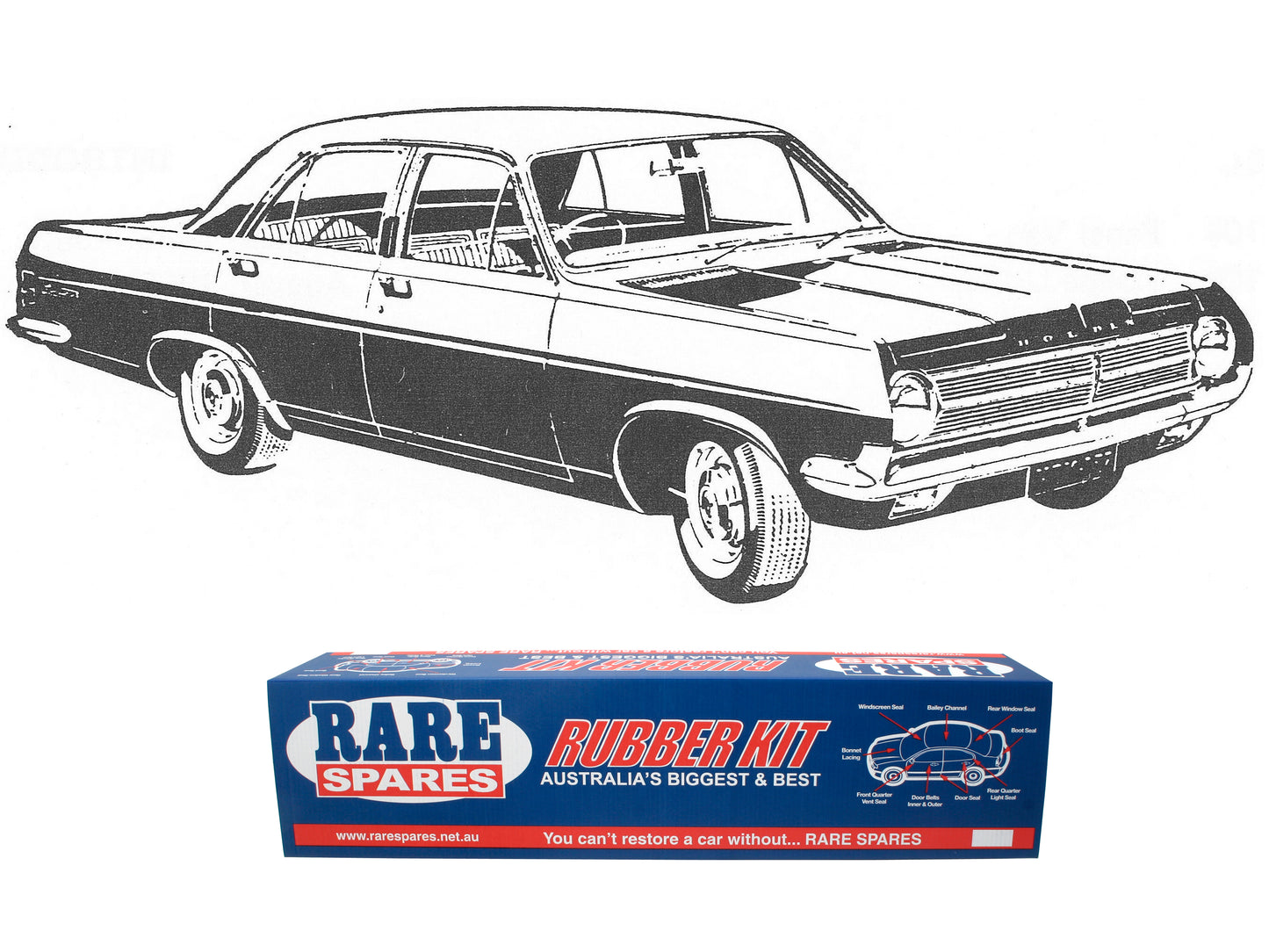 Body Rubber Kit Holden HD Premier Special Sedan - HD1