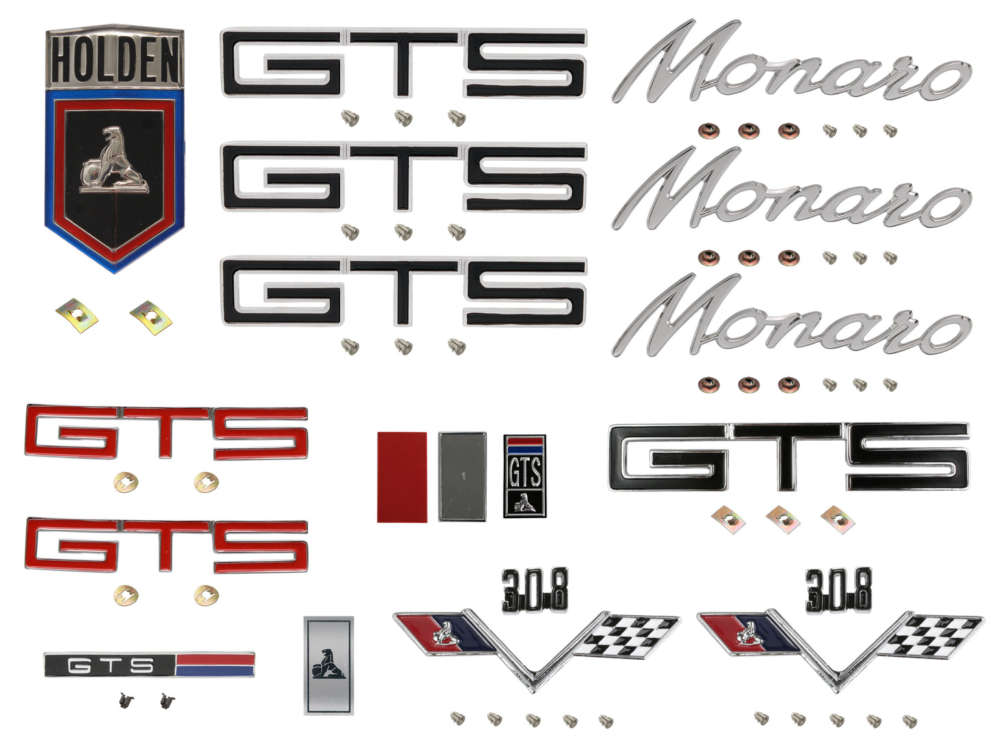 Badge Kit HG Holden Monaro GTS 308 - HGBK11