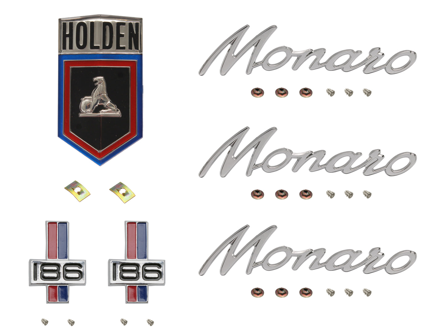 Badge Kit HG Holden Monaro 186 - HGBK5