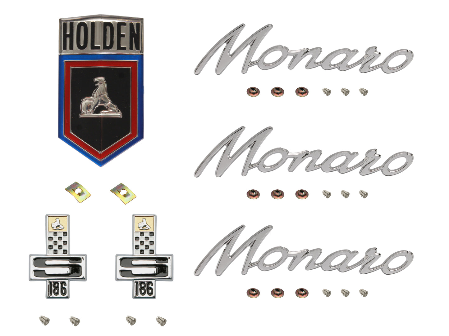 Badge Kit HG Holden Monaro 186S - HGBK6