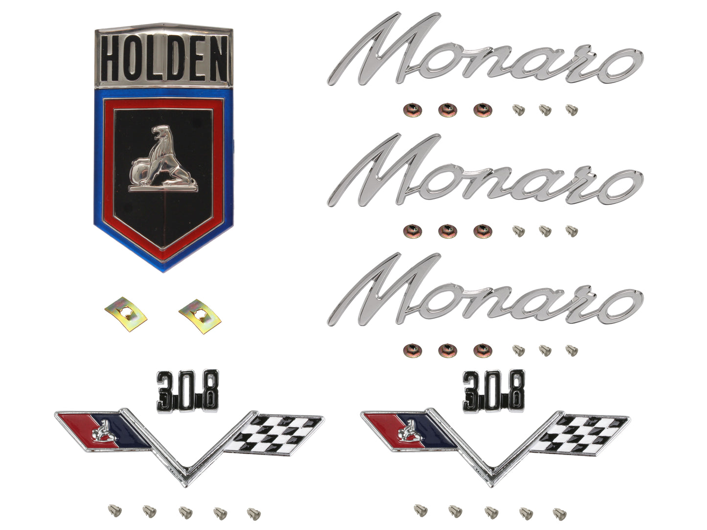 Badge Kit HG Holden Monaro 308 - HGBK8