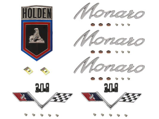 Badge Kit HG Holden Monaro 308 - HGBK8