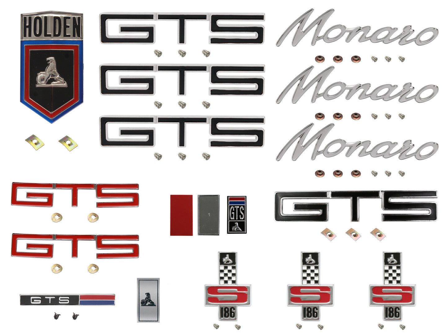 Badge Kit HG Holden Monaro GTS 186S - HGBK9