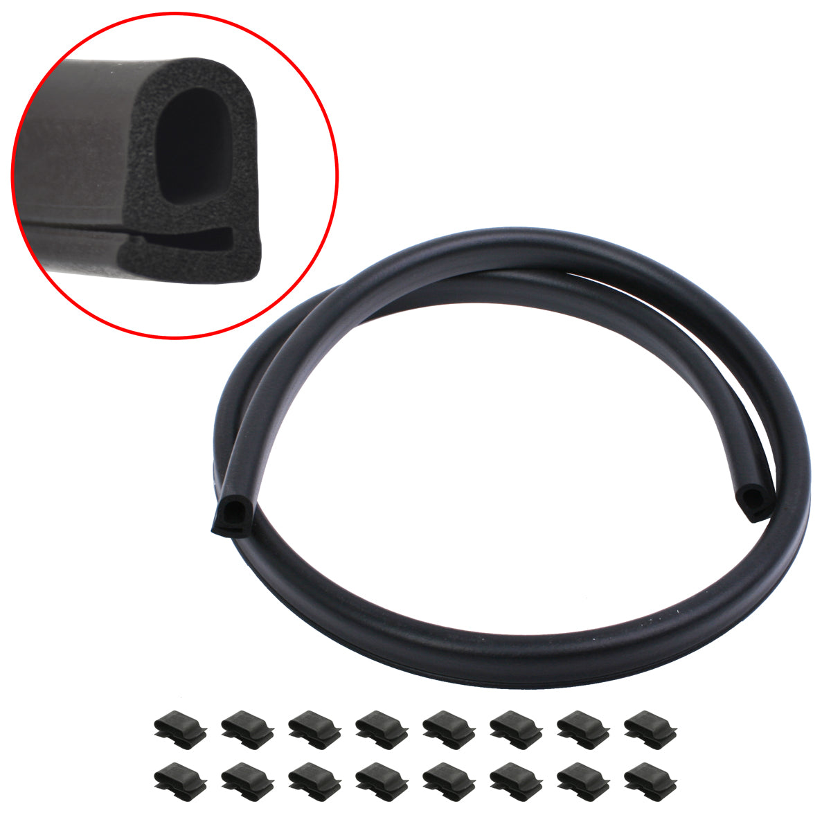 Body Rubber Kit Holden HK HT HG Monaro Black - HK1P