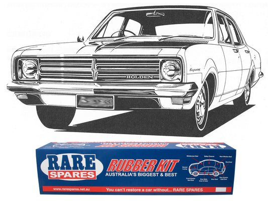 Body Rubber Kit Holden HK Kingswood Sedan Grey - HK5G