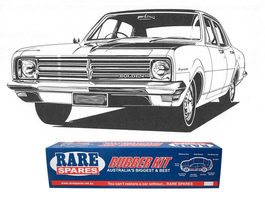 Body Rubber Kit Holden HK Belmont Sedan Maroon - HK6M