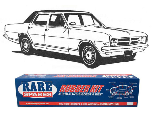Body Rubber Kit Holden HK Brougham / Premier Sedan (Grey) - HK7G